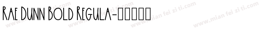 Rae Dunn Bold Regula字体转换